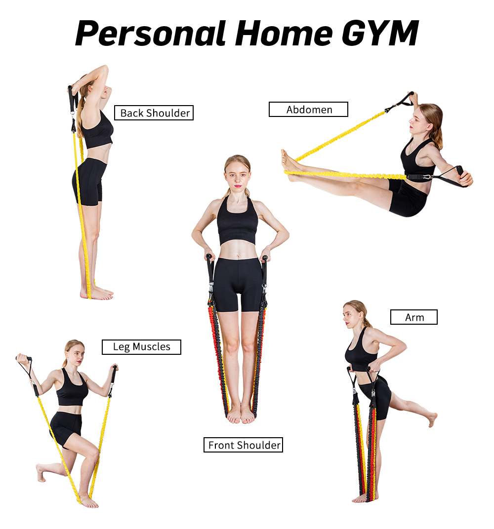 Resistance Band Kit with Heavy Duty Protective Sleeves