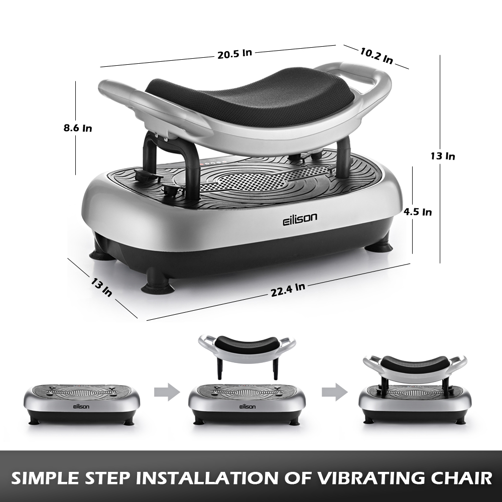 FITABS 3D Vibration Plate Exercise Machine - Silver