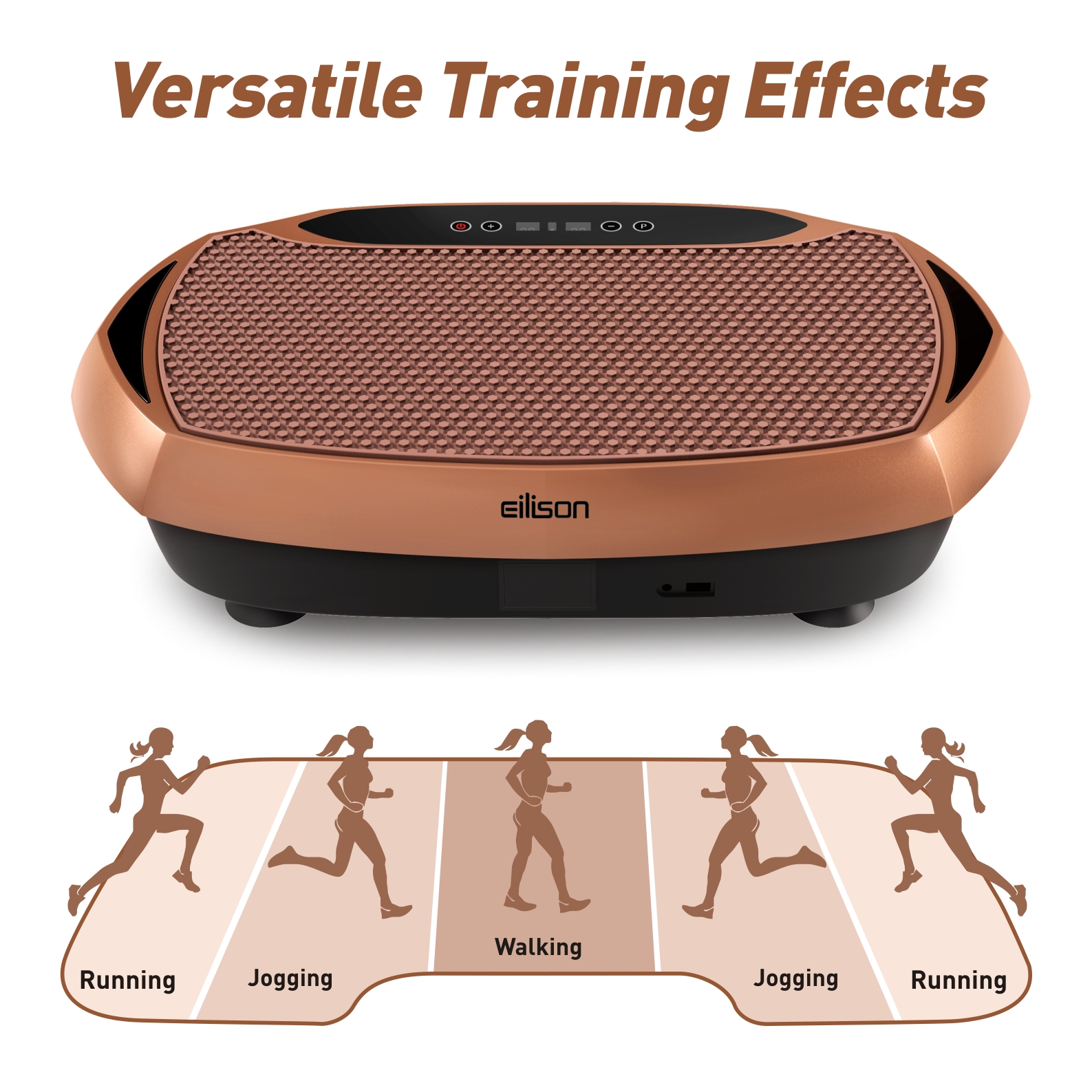 Bolt Vibration Plate Exercise Machine - Brown