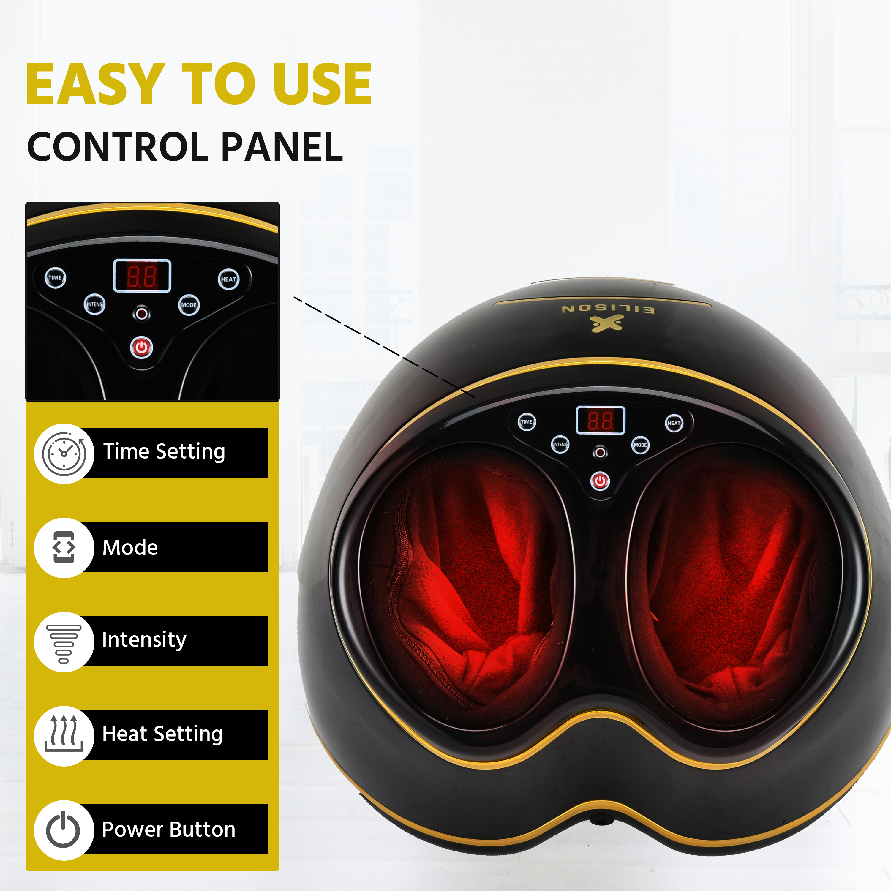 Air Bag Foot Massager with Heat