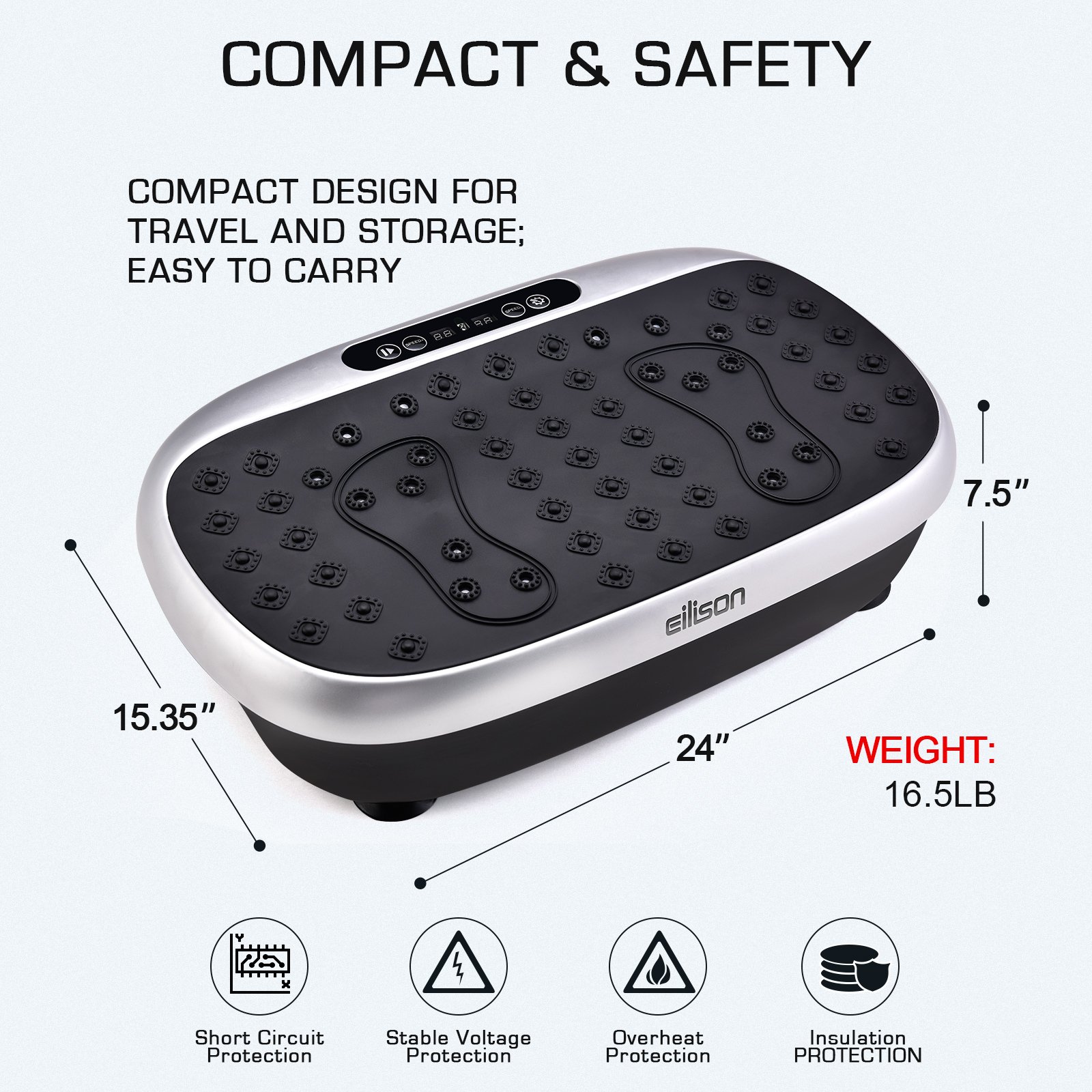 Atom Vibration Plate Silver