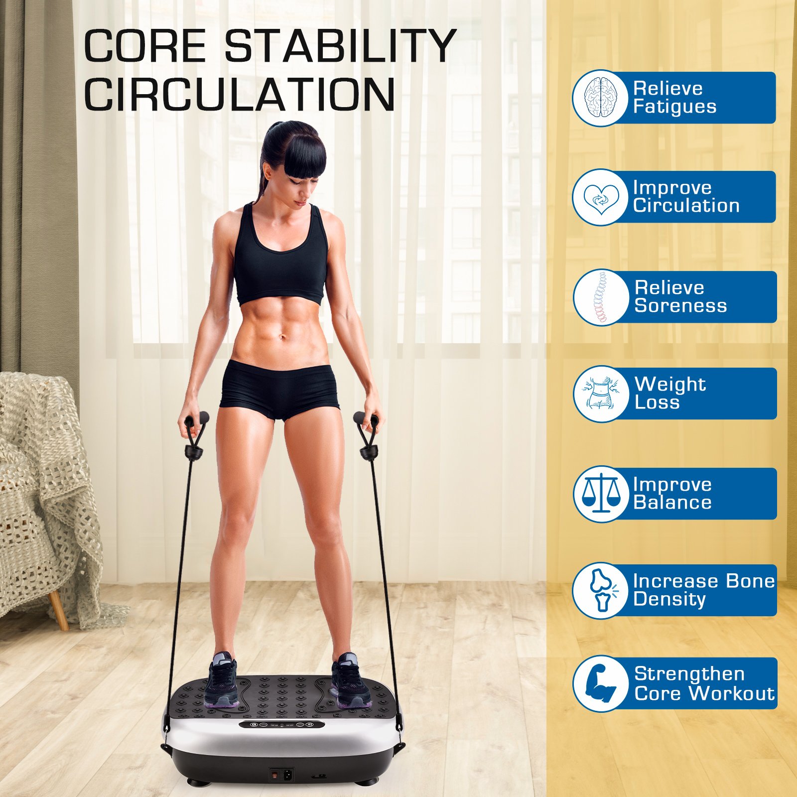 Atom Vibration Plate Silver