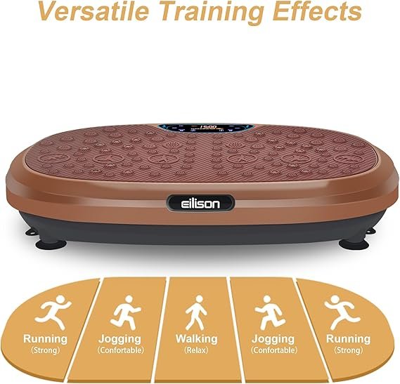 FitMax 3D XL Vibration Plate Exercise Machine - Brown