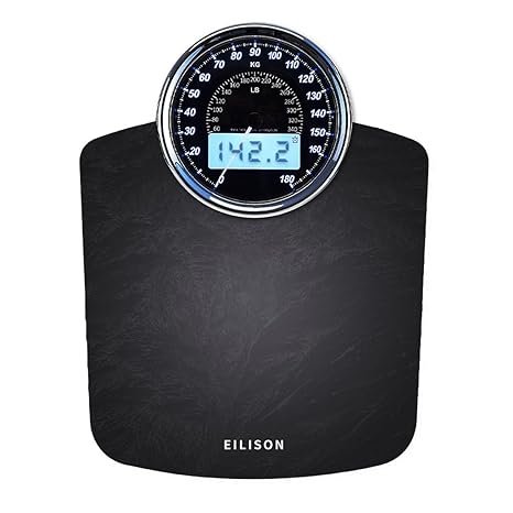 Highly Advance 2-in-1 Digital & Analog Weighing Scale New Black