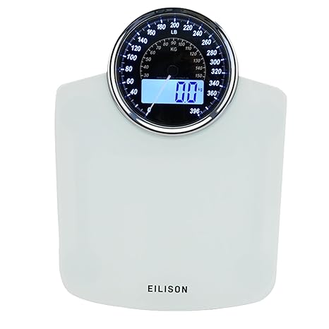 Highly Advance 2-in-1 Digital & Analog Weighing Scale Silver