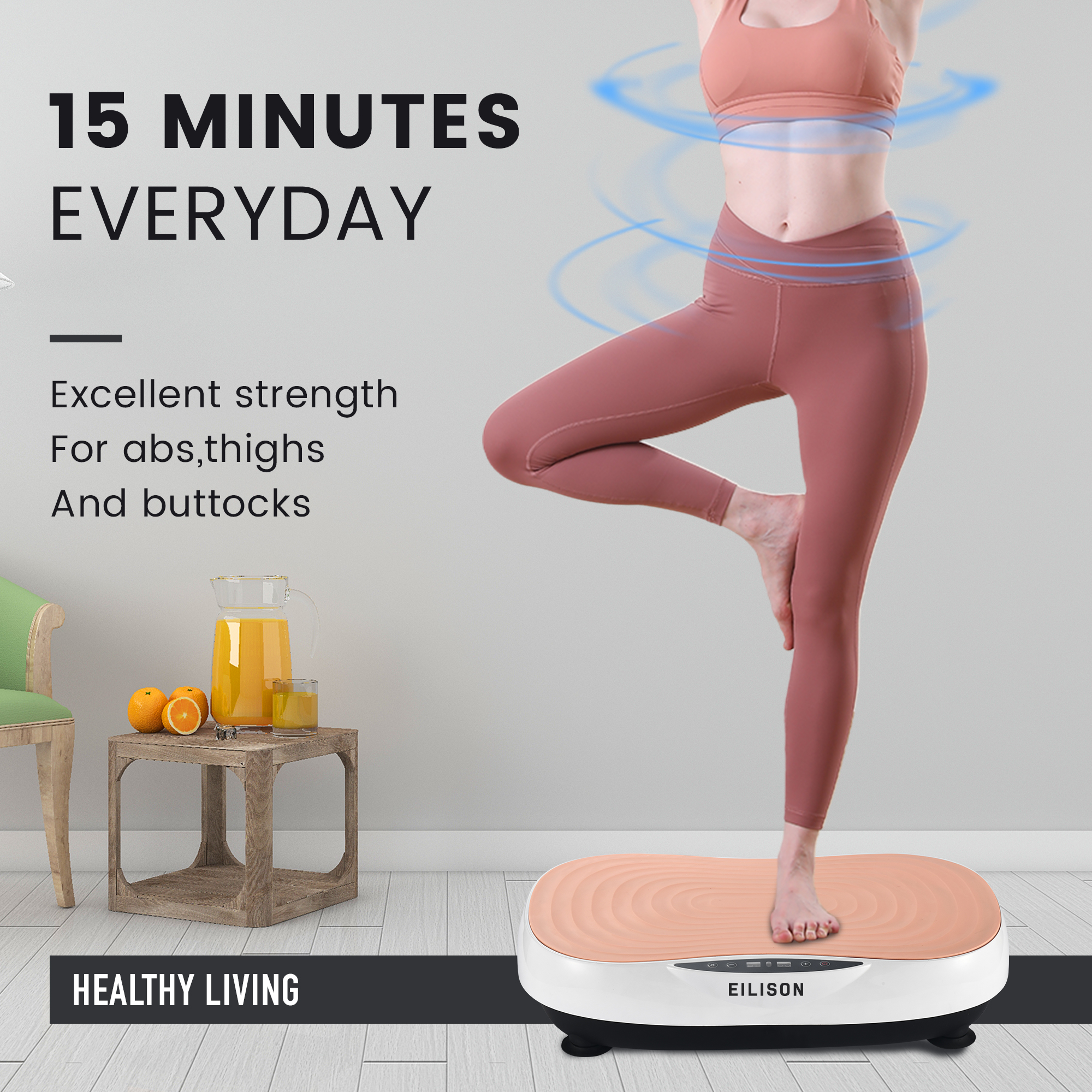 EILISON Glory Vibration Plate Exercise Machine(Glory Pink)
