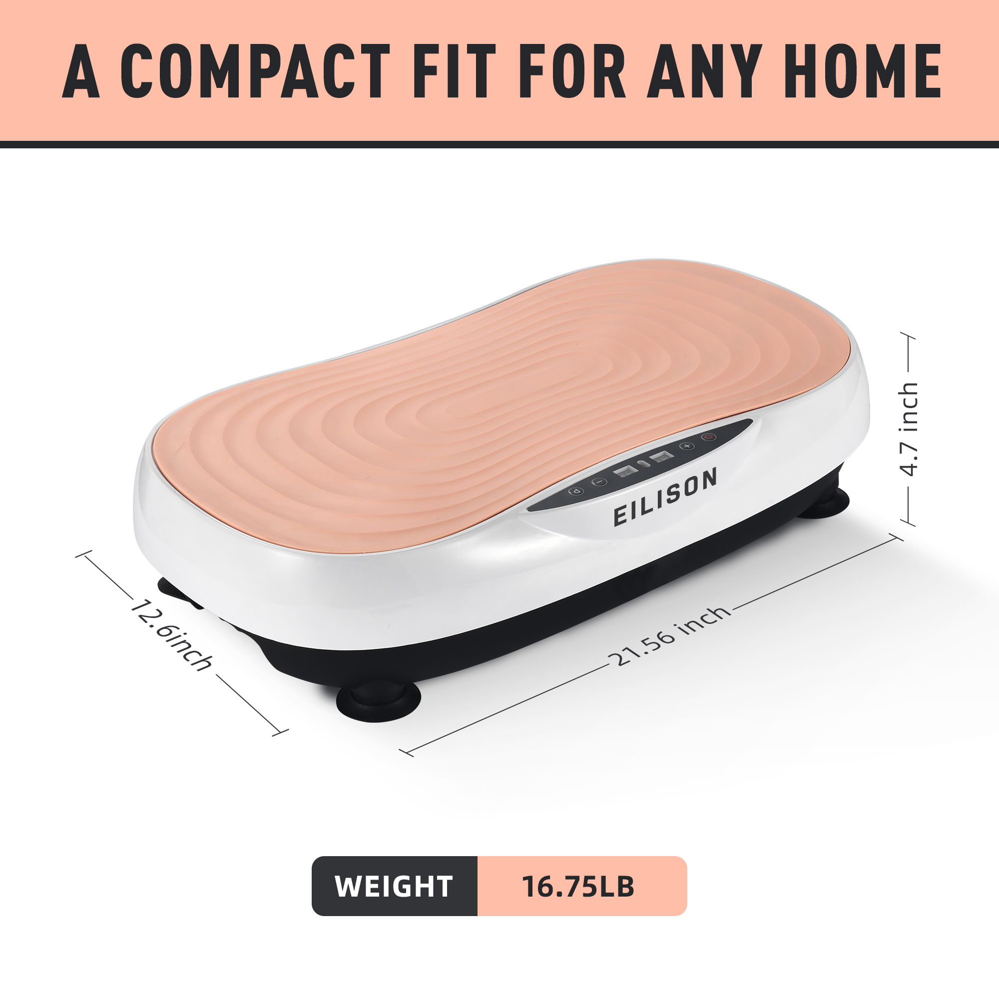 EILISON Glory Vibration Plate Exercise Machine(Glory Pink)