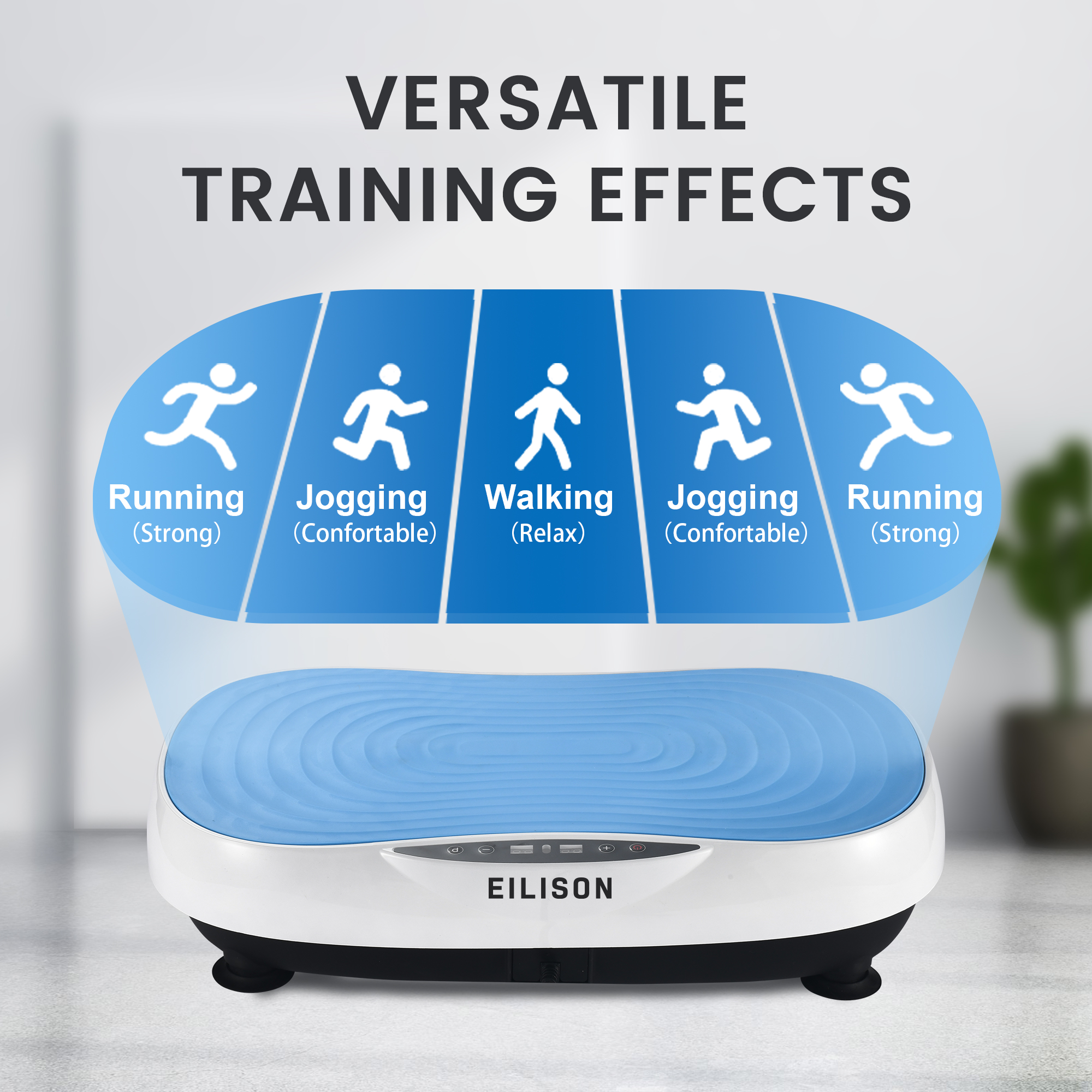 EILISON Glory Vibration Plate Exercise Machine (Glory Blue)
