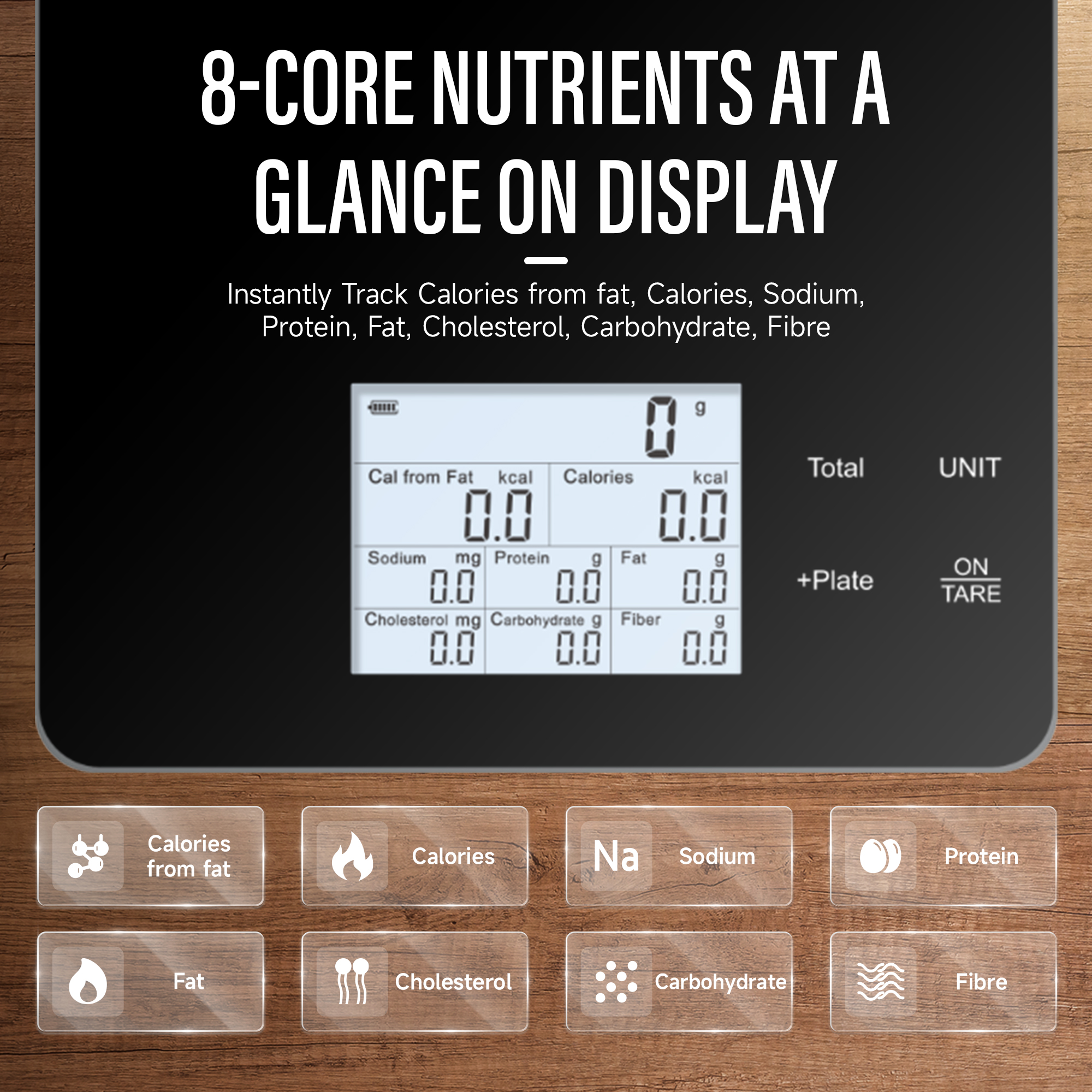 EILISON Smart Kitchen Scale with High-Precision Bluetooth App, Digital Food Scale for Baking (Black)