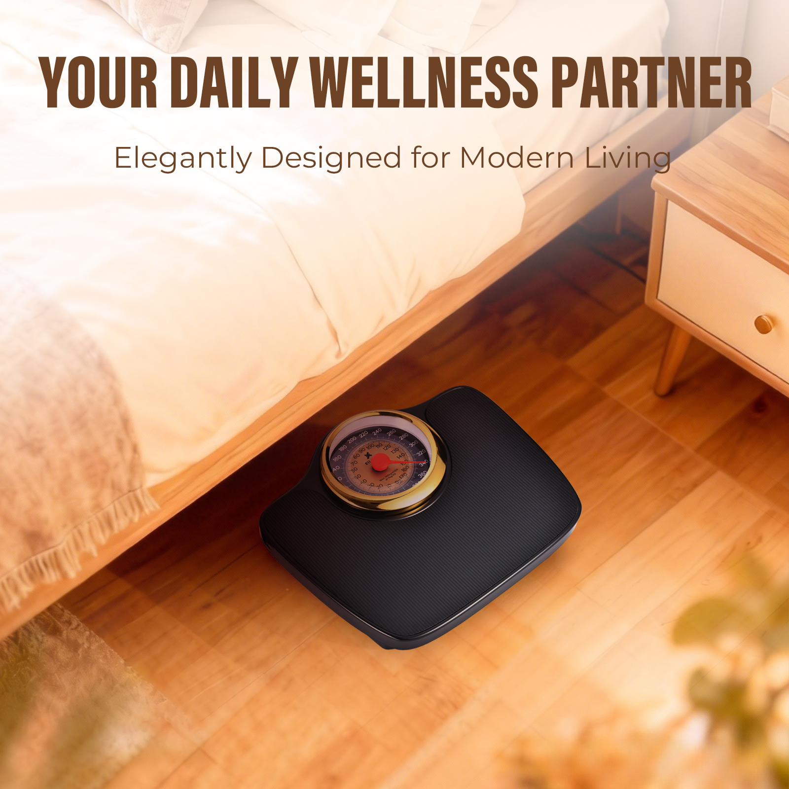 EILISON Mechanical Bathroom Scale for Home Use, Easy Read Analog Weight Scale with Large Display