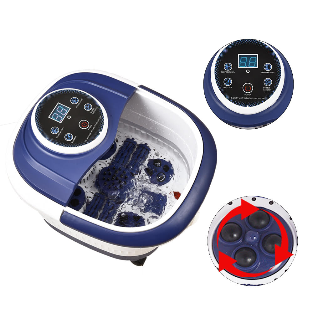 Foot Spa Bath Massager with Heat, Bubbles Jet