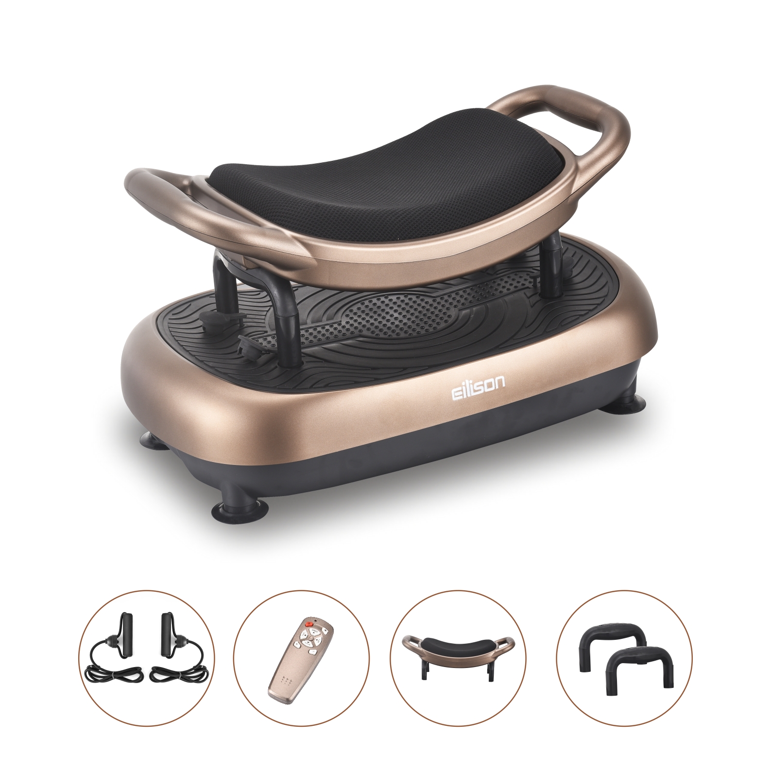 FITABS 3D Vibration Plate Exercise Machine - Brown