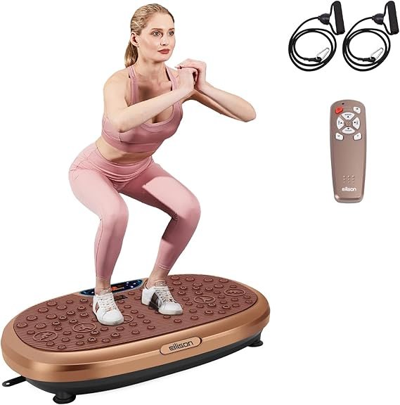 FitMax 3D XL Vibration Plate Exercise Machine - Brown