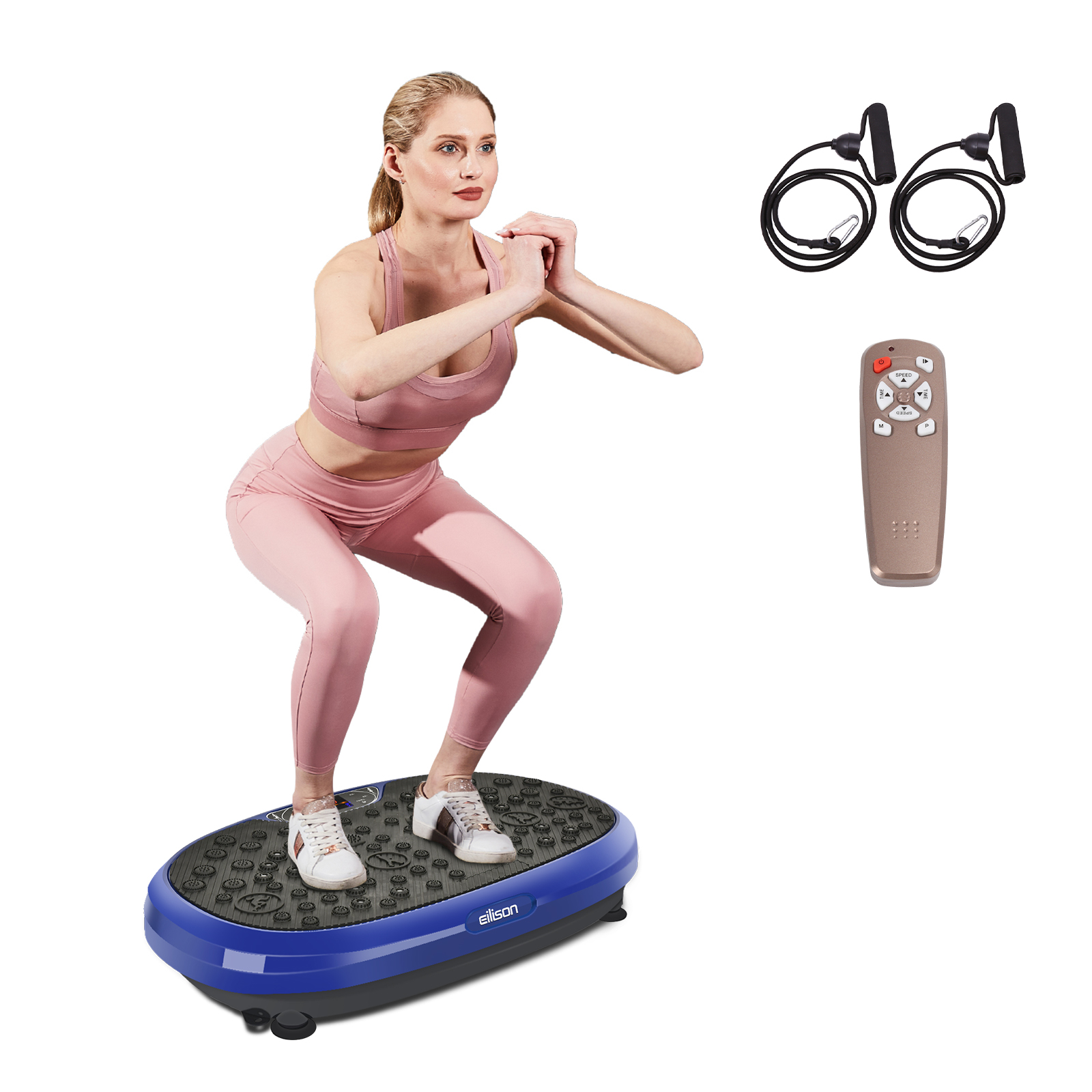 FitMax 3D XL Vibration Plate Exercise Machine - Blue Colour