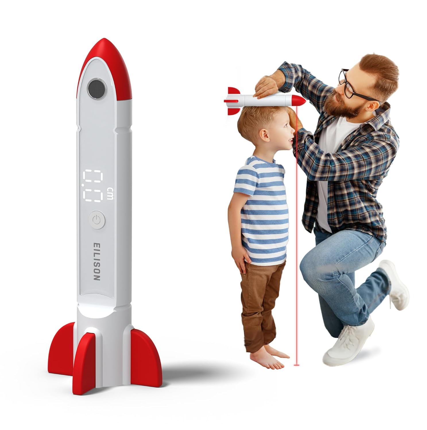 EILISON Handheld Digital Height Measuring Device Ultrasonic Measuring Instrument with App Sync